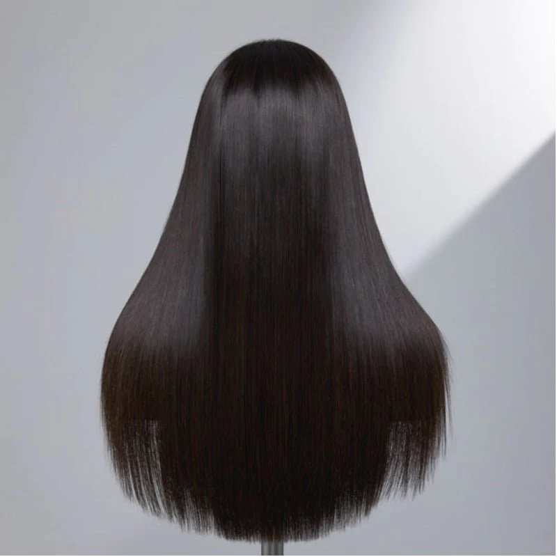 Double Drawn HD 13x4 Lace Front Wig Full End Straight Human Hair Wigs