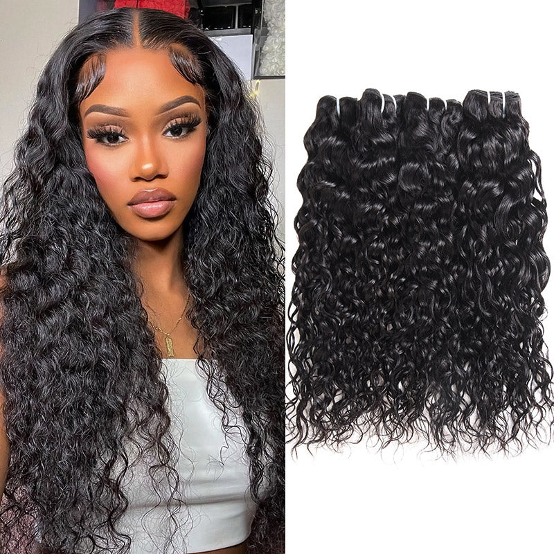Overnight Shipping Brazilian Deep Wave 3 Bundles Water Wave/Loose Deep/Curly Human Hair Weave