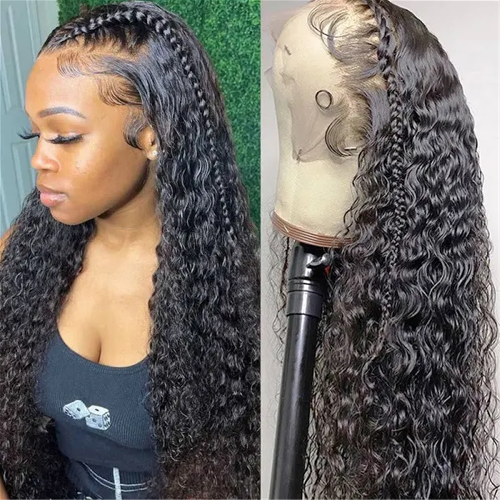 Overnight Shipping Water Wave 13x4 HD Lace Front Wigs 180% Human Hair Wigs