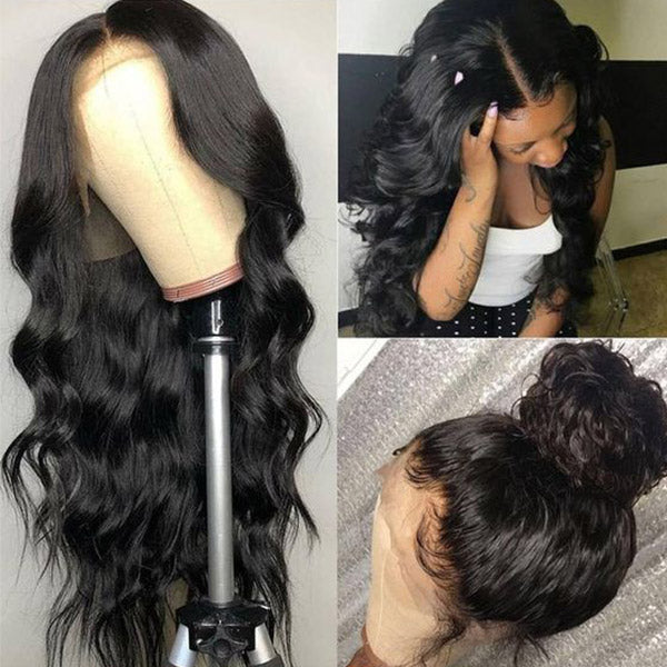 2 Pieces Wigs 13*4 Lace Front Wigs, Loose Deep Wave Human Hair Wigs, Virgin Body Wave Lace Wigs