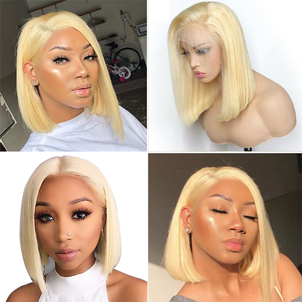 Hairsmarket Short Bob Lace Wig 613