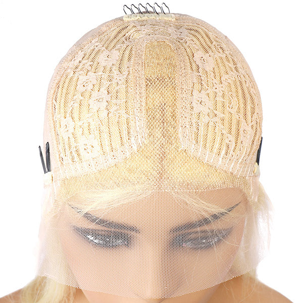 613 Blonde Wigs Straight T Part Blonde Human Hair Wigs 613 Color Hair Wigs
