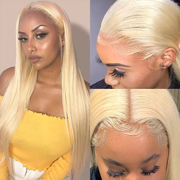 613 Blonde 13x6 Lace Front Wigs Straight Human Hair HD Lace Front Wigs