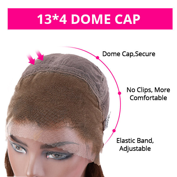 Blonde Highlight Glueless Wigs Deep Wave 13x4 Lace Front Wigs Beginner Friendly Wear & Go Wigs