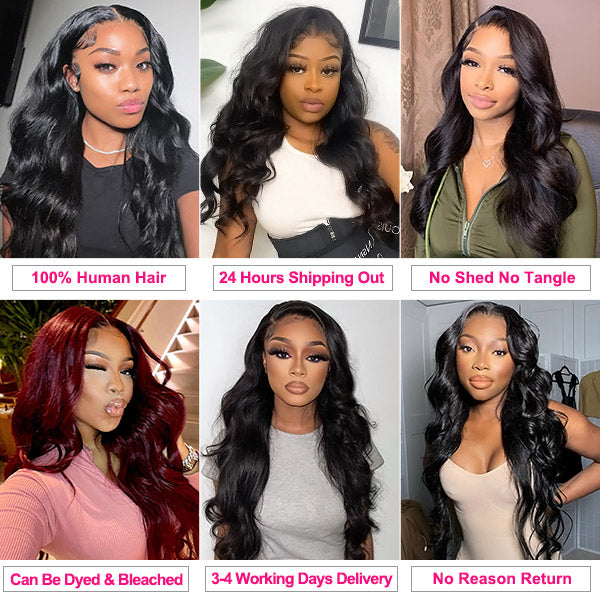 Brazilian Body Wave Bundles Unprocessed Human Hair Weave 3 Bundles