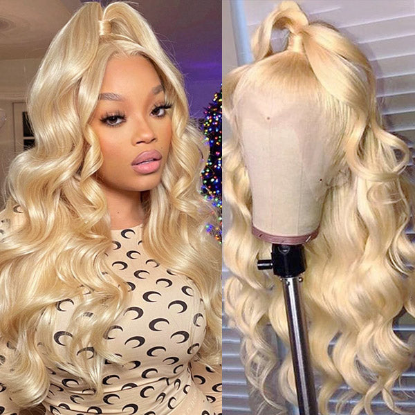613 Lace Front Wigs 13x4 Body Wave Wig Blonde Human Hair Wigs