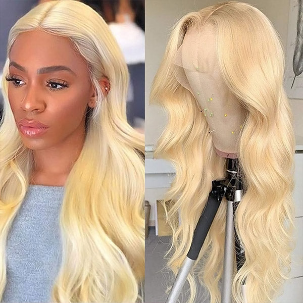 613 Full Lace Wigs Human Hair Blonde Body Wave Virgin Human Hair Wigs