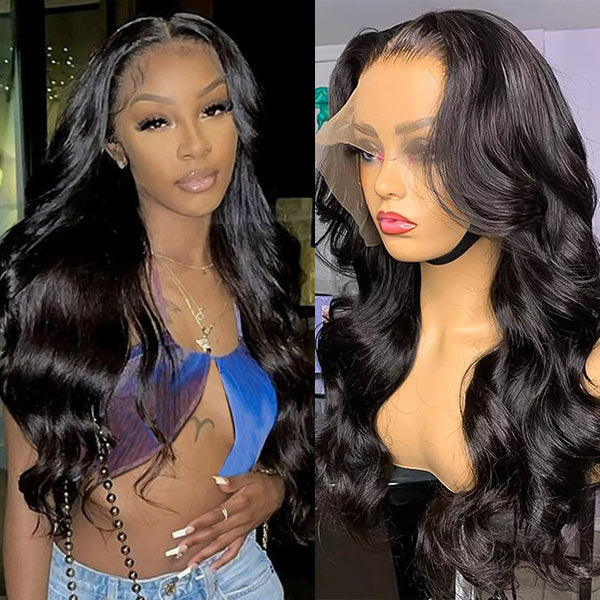 Body Wave Frontal Wig 13x4 Lace Front Wig Human Hair Wigs with Pre Plucked