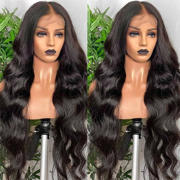Skin Melt HD Lace Wigs Body Wave 13x4 Human Hair Wigs With Pre Plucked