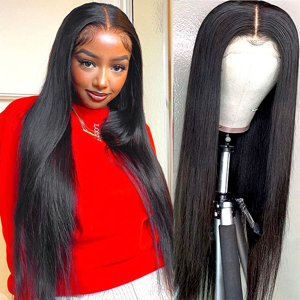 Undetectable Transparent Lace Wig 13x4 13x6 Long Straight Brazilian Virgin Human Hair Wigs