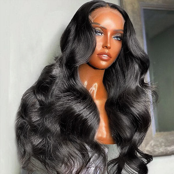 HD Transparent Lace 5x5 Closure Wigs Body Wave Human Hair Wigs Pre Plucked 4x4 HD Lace Wigs