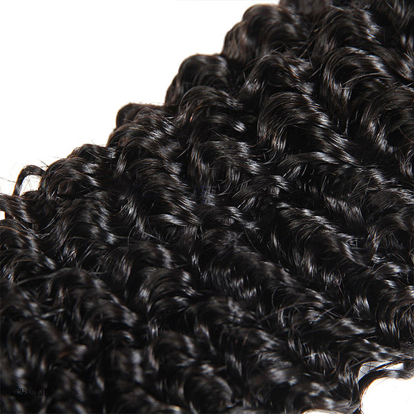 Allove 9A Kinky Curly Virgin Hair Unprocessed Brazilian Human Hair 4 Bundles Deal