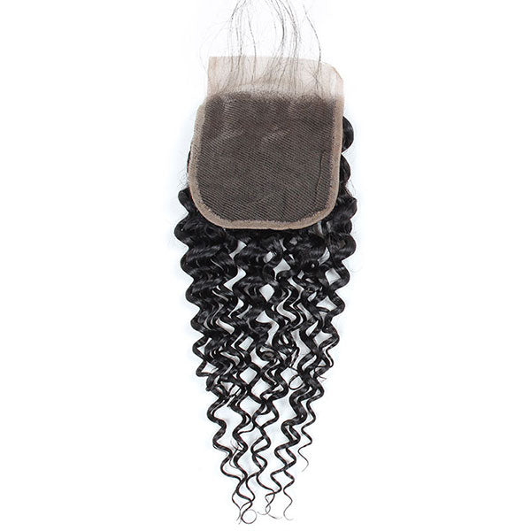 Ishow Virgin Curly Human Hair 4x4 Lace Closure 1 Piece