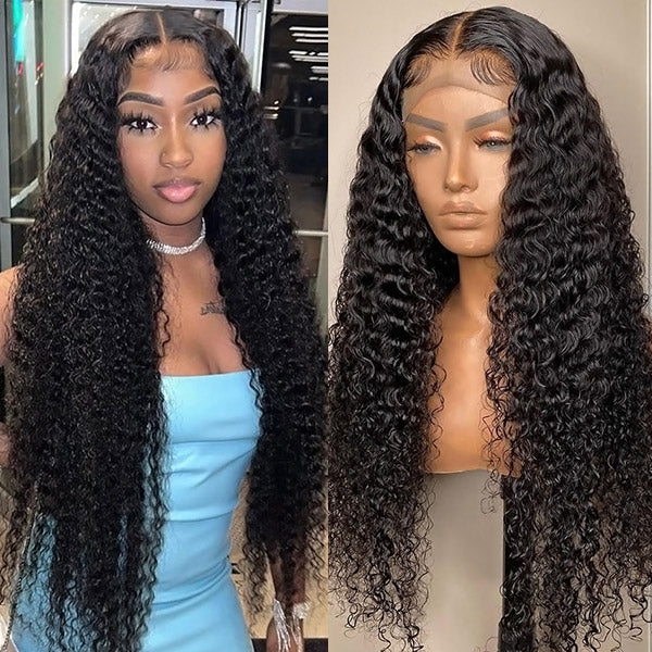 Curly Hair Wig Untedectable HD Lace Closure Wigs 5x5 HD Transparent Human Hair Wigs With Baby Hair