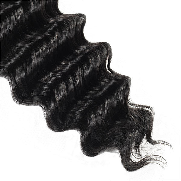 Brazilian Deep Wave Hair 3 Bundles 10A Quality Virgin Remy Hair Weave