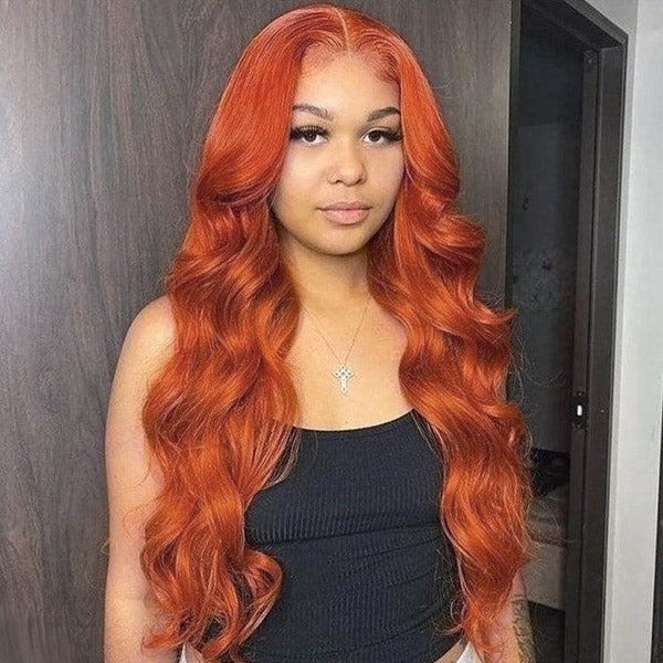 Ginger Bundles with Closure Virgin Body Wave Human Hair 3 Bundles with HD Lace Closure