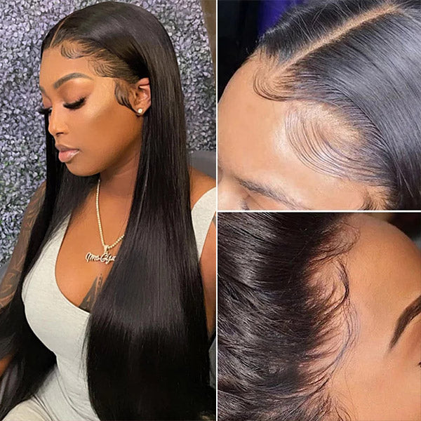 Straight Lace Front Wigs Human Hair 13x4 HD Lace Frontal Wig