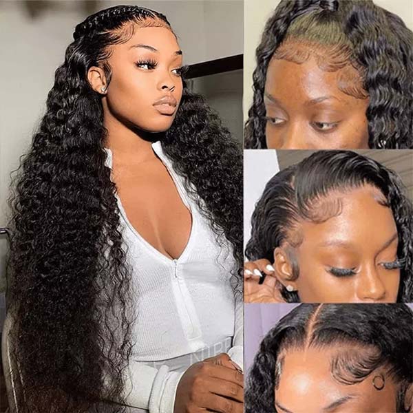 Water Wave Wigs 4x4 Lace Closure Wigs 5x5 HD Lace Closure Wig Human Hair Wigs Pre Plucked