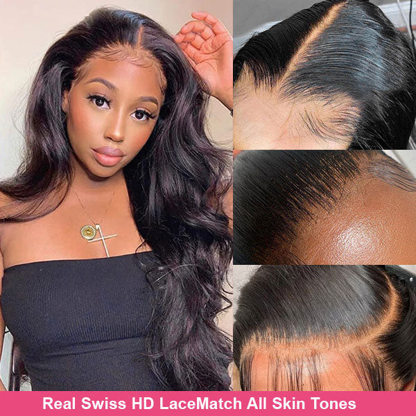 Real HD Lace Wigs 13x4 Lace Frontal Body Wave Wig Undetectable Lace Wigs