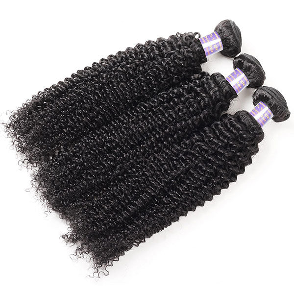 Allove 8A Brazilian Hair Extension 3 Bundles Curly Human Hair Weave