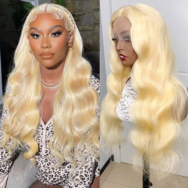 T Part 613 Blonde Wig 13x4 HD Lace Front Wigs Body Wave Human Hair Wigs