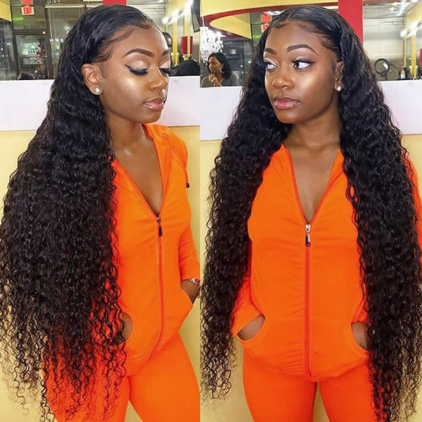 Curly Hair Wig Untedectable HD Lace Closure Wigs 5x5 HD Transparent Human Hair Wigs With Baby Hair