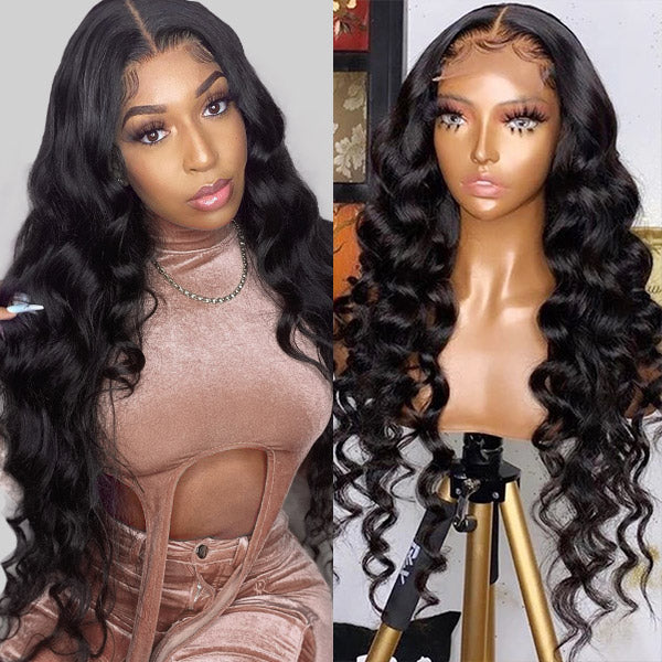 13x4 Lace Front Wigs Loose Deep Wave Wig Virgin Human Hair HD Lace Wigs