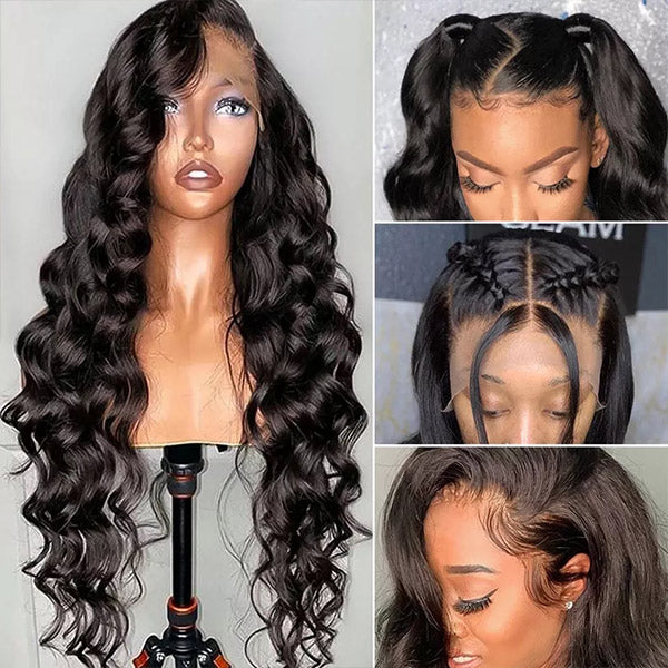 13x4 Lace Front Wigs Loose Deep Wave Wig Virgin Human Hair HD Lace Wigs