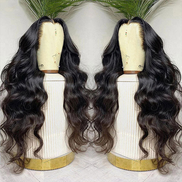 Glueless Lace Front Wigs Body Wave Human Hair Wig 13x4 HD Lace Frontal Wig 30 Inch Wigs 200% Density