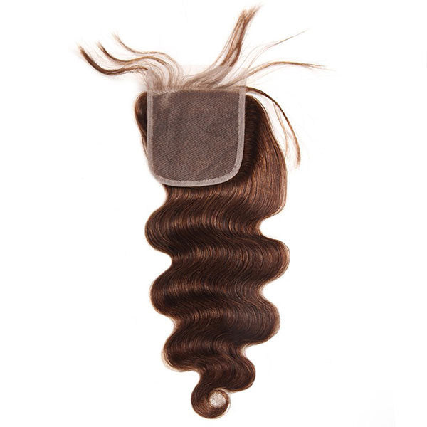 #2 Virgin Human Hair Body Wave 3 Bundles With Lace Closure For Sale