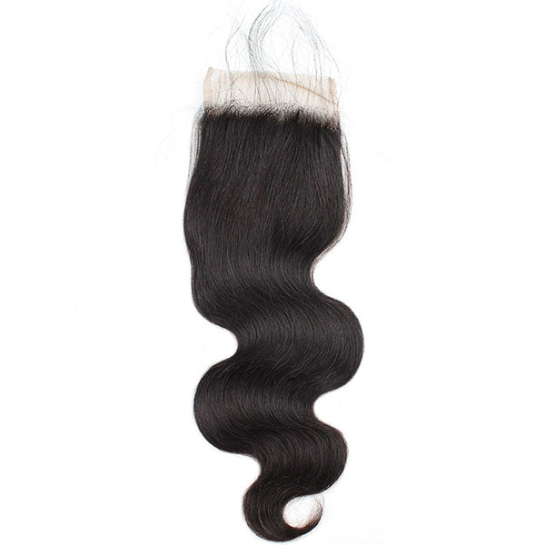 Hairsmarket Brazilian Vrigin Hair 8A Body Wave 3 Bundles With Lace Closure