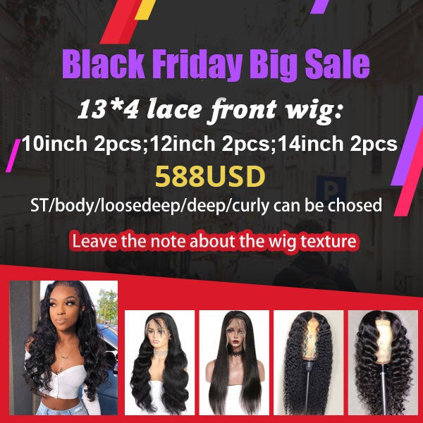 $588 13*4 Lace Front Wig Package Deal (6PCS)