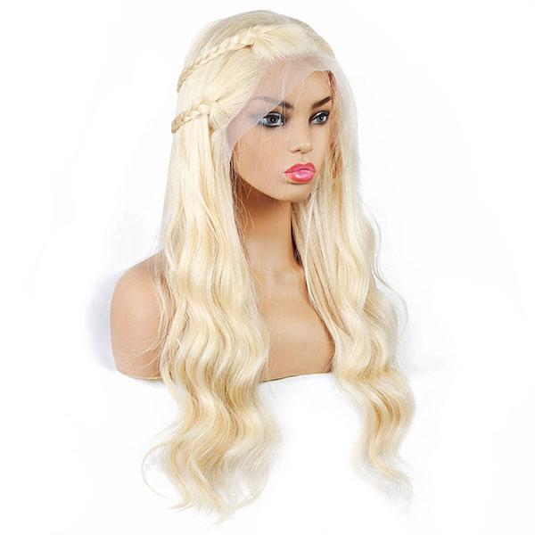 613 Blonde Hair Lace Wigs Virgin Body Wave Human Hair 13*4 Lace Front Wigs