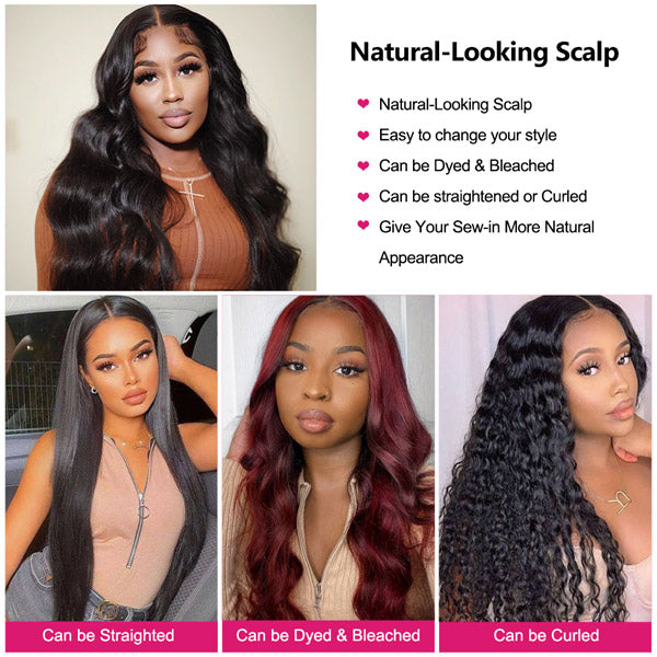 6x6 Body Wave Wigs HD Lace Closure Wigs Human Hair Wigs Body Wave 32 Inch