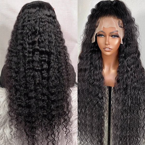 40 Inch Long Wigs Water Wave 13x4 Lace Front Wigs Natural Wave HD Lace Wigs