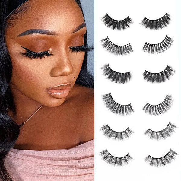 5D Eye Lashes Mink Eyelashes Thick and Full for Fashion Ladies