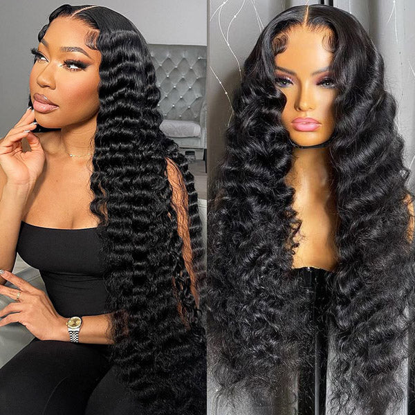 4x4 Lace Wig Loose Deep Wave Human Hair Affordable HD Glueless Lace Wigs