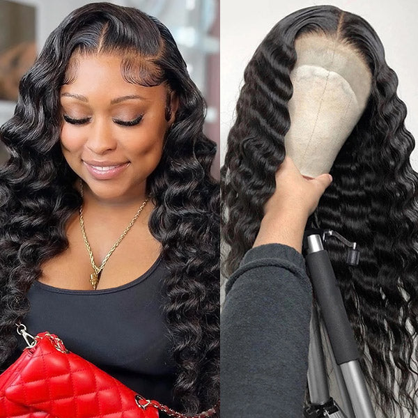 Loose Deep Wave Lace Wigs T Part Wigs HD Lace Part Human Hair Wigs