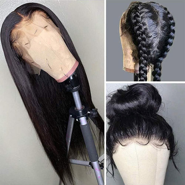 13x4 HD Transparent Lace Wigs Straight Hair Full Lace Wigs Human Virgin Hair Wigs