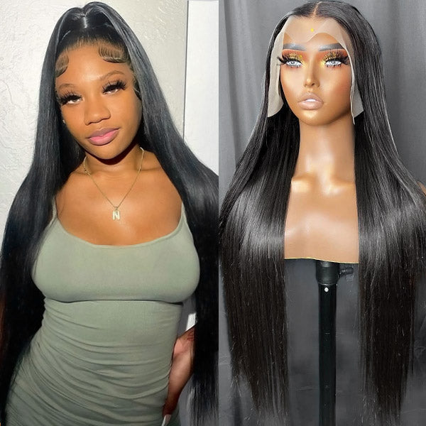 13x6 Glueless HD Lace Front Wig Straight Hair 16-30 Inch Affordable Lace Wigs
