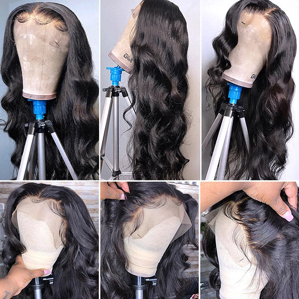 Body Wave Human Hair Wig HD Lace Front Wigs 13x6x1 T Part Lace Wigs 150% Density