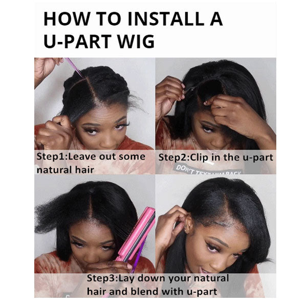 Upart Wigs Straight Virgin Human Hair Wigs No Lace Wig