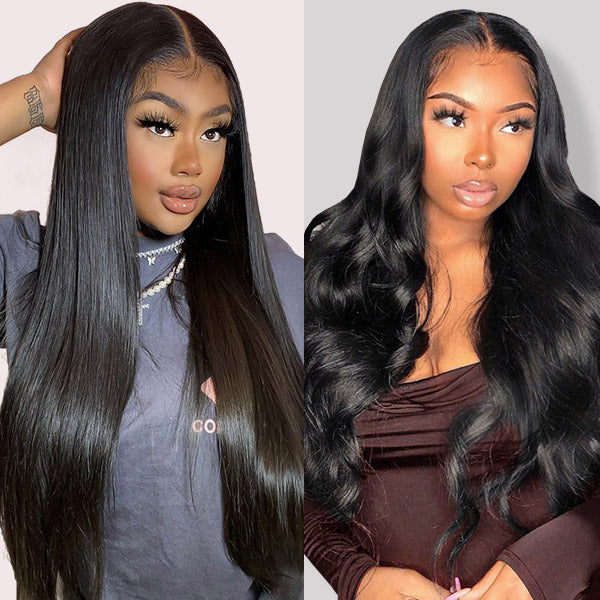 2 Pieces Wigs Upart Wigs Natural Color 100% Virgin Remy Human Hair Wigs 150% Density