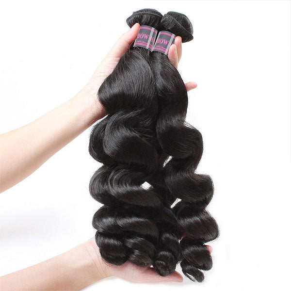 Ishow Brazilian Loose Wave Virgin Human Hair 4 Bundles For Sale