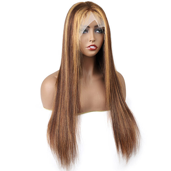P Color Straight Lace Front Wigs 28 Inch Highlight HD 13X4 Front Wigs 150% 180% Density