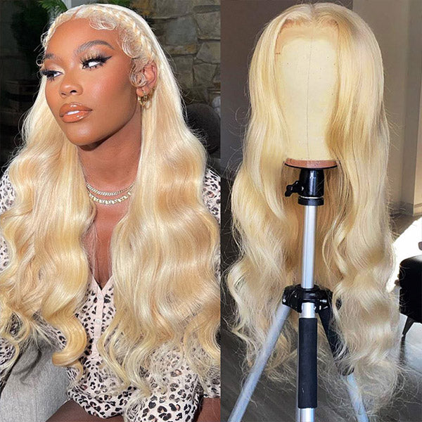 613 Body Wave Lace Wigs 13x4 Lace Frontal Wig Virgin Human Hair Blonde Wigs