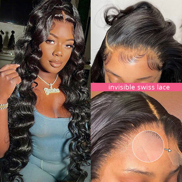 13x4 Loose Deep Wave Wig HD Lace Front Wigs Human Hair Invisible Lace Wig