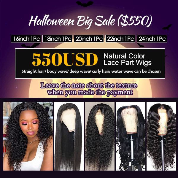 $550 13*6*1 Lace Part Wigs Package Deal 150% Density (5PCS)